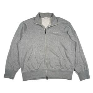 Moncler Maglia Aperta Full Zip Up Sweater Jacket Gray Size XXL 2XL Designer B33